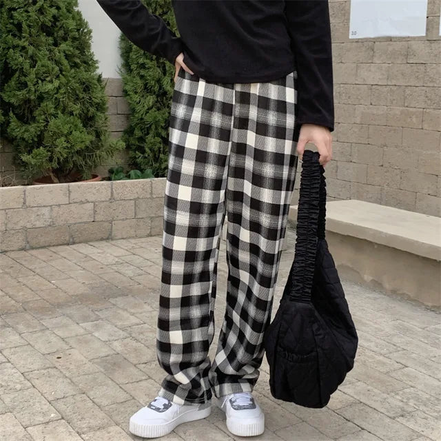 PrestigioPlaid™️ Plush Plaid Broek