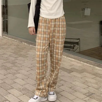 PrestigioPlaid™️ Plush Plaid Broek