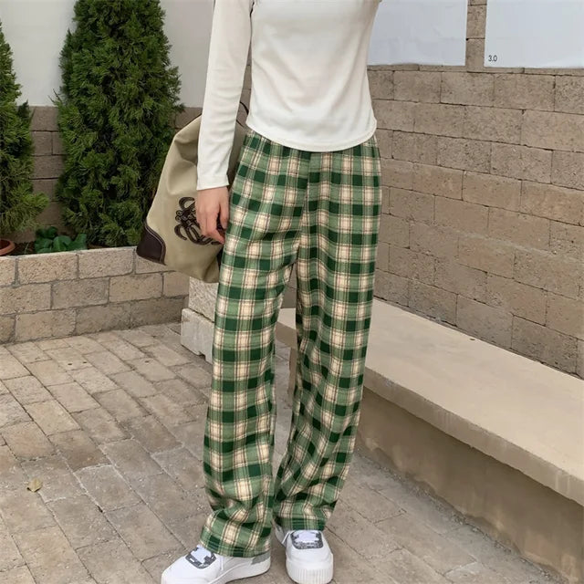 PrestigioPlaid™️ Plush Plaid Broek