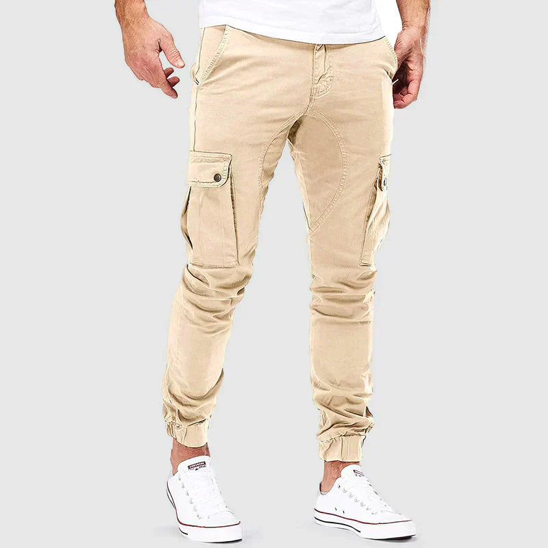 PietroConti Slim Fit Cargobroek Voor Heren