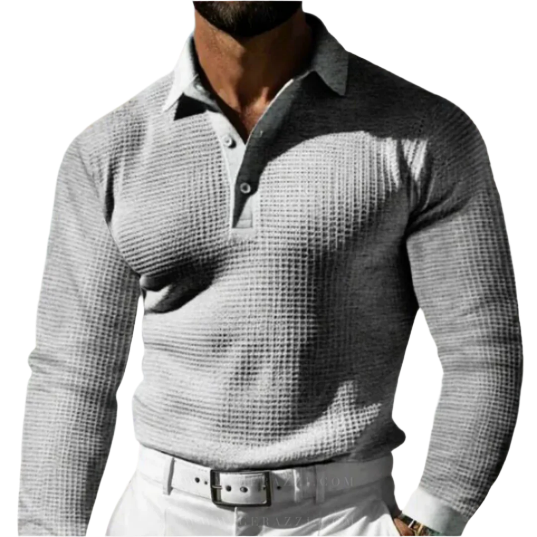 Lorenzo – Gebreide Heren Sweater Polo