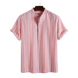 Stravino – Gestreept Heren Overhemd met Knoopsluiting