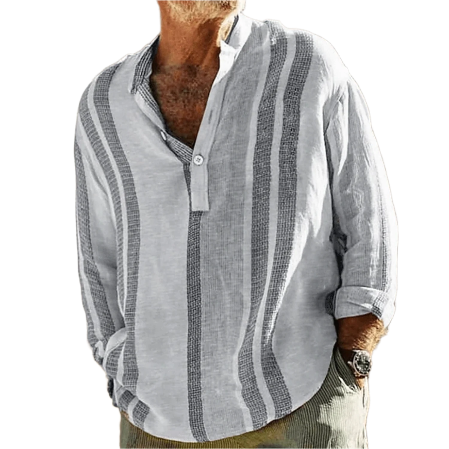 PietroAlvini Heren Overhemd Met Lange Mouwen Voor Heren