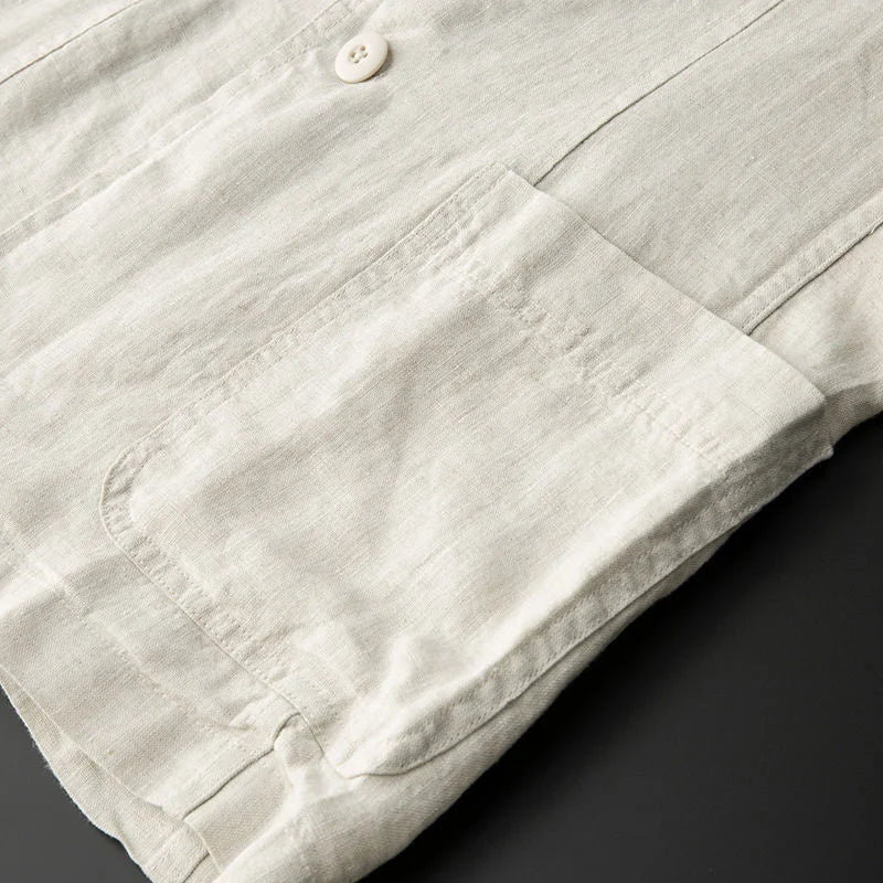 GiulioZanetti Heren Conti Luxe Linnen Jas Voor Mannen