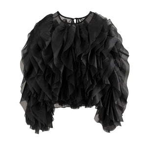 TatianaConti Chic Blouse Met Ruches Voor Vrouwen