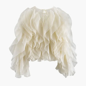 TatianaConti Chic Blouse Met Ruches Voor Vrouwen