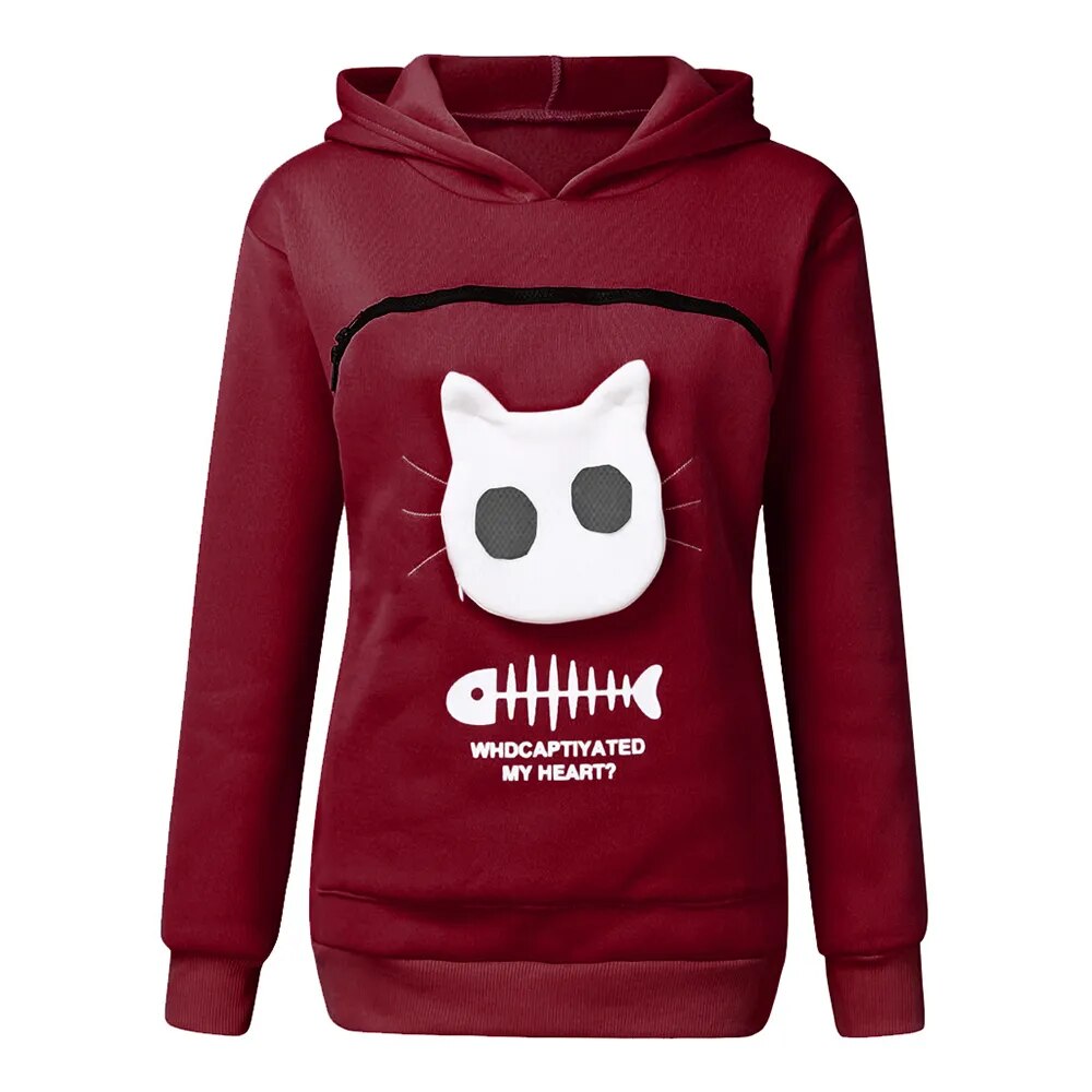MeowModa Cat Lovers Knuffelbuidel Hoodie