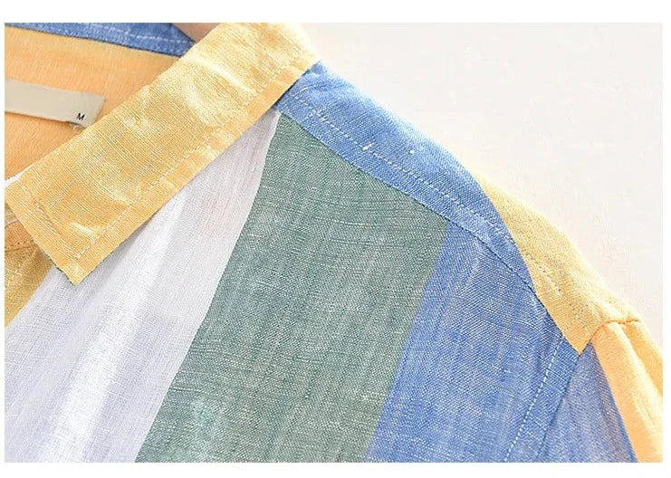 Lorenzo – Gestreept Heren Overhemd met Knoopsluiting