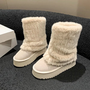 Cordiale - Klassieke Dames Corduroy Laarzen