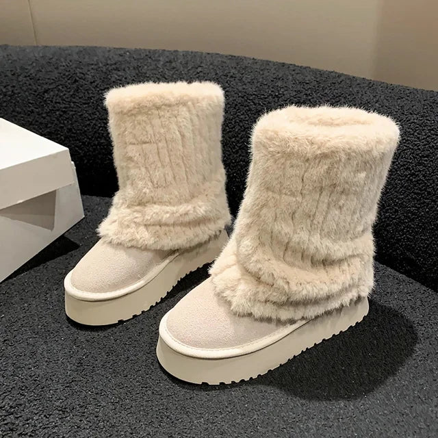 Cordiale - Klassieke Dames Corduroy Laarzen