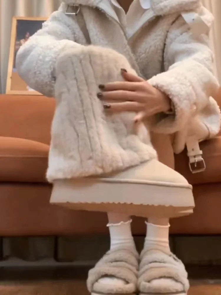 Cordiale - Klassieke Dames Corduroy Laarzen