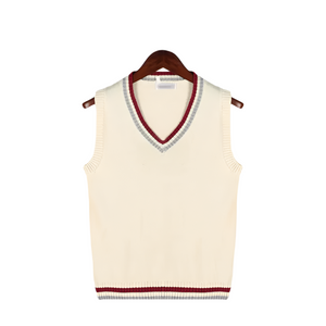 Lorenzo – Mouwloze Heren V-Hals Gebreide Trui