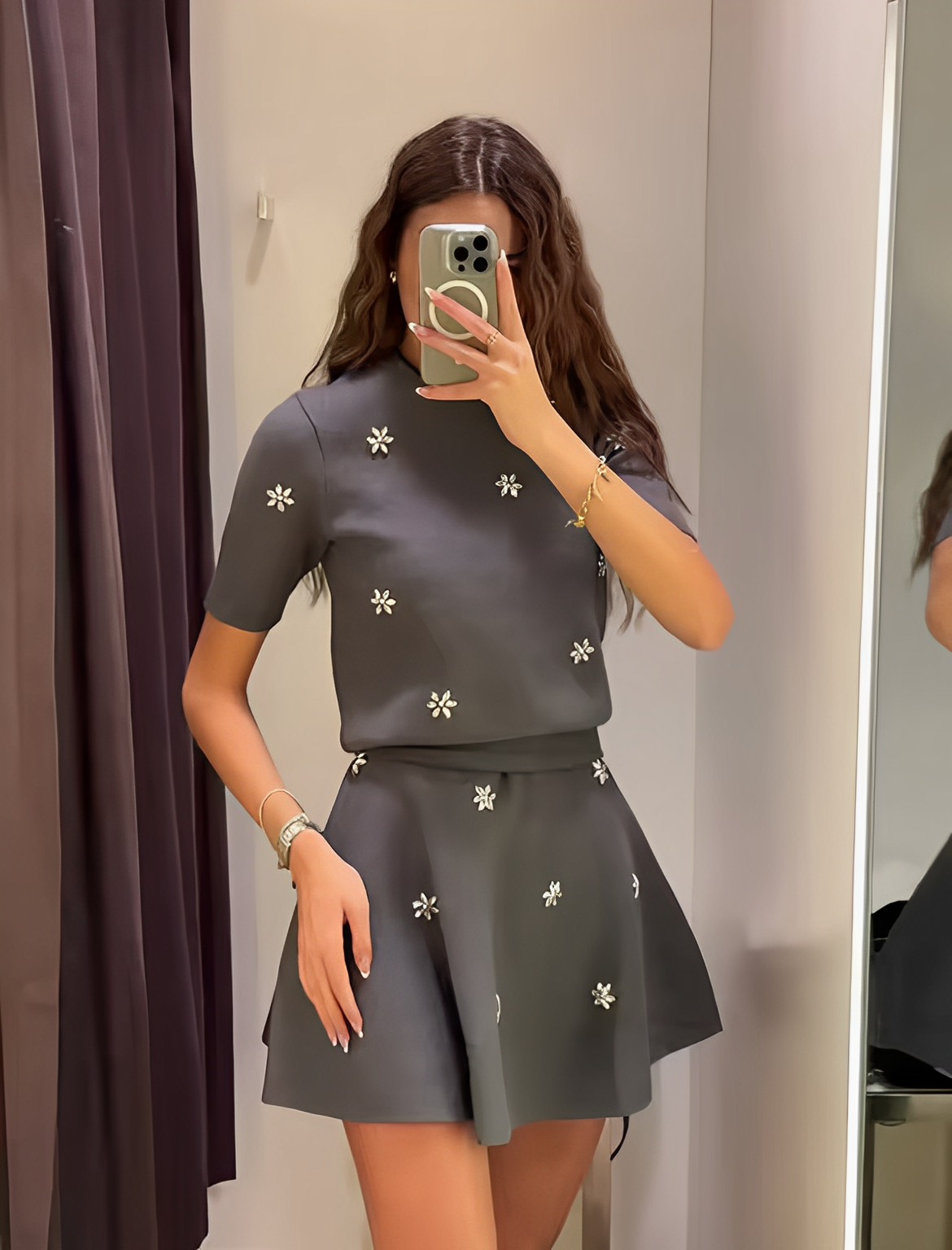 FabrizioFiore Gebreide Co-ord Set Met Bloemen voor dames