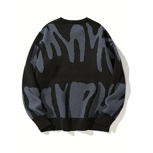 Luca – Oversized Heren Gebreide Trui met Warme Voering