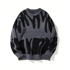 Luca – Oversized Heren Gebreide Trui met Warme Voering