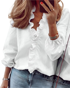 Giulia – Elegante Damesblouse met Vloeiende Pasvorm