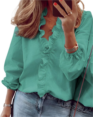 Giulia – Elegante Damesblouse met Vloeiende Pasvorm