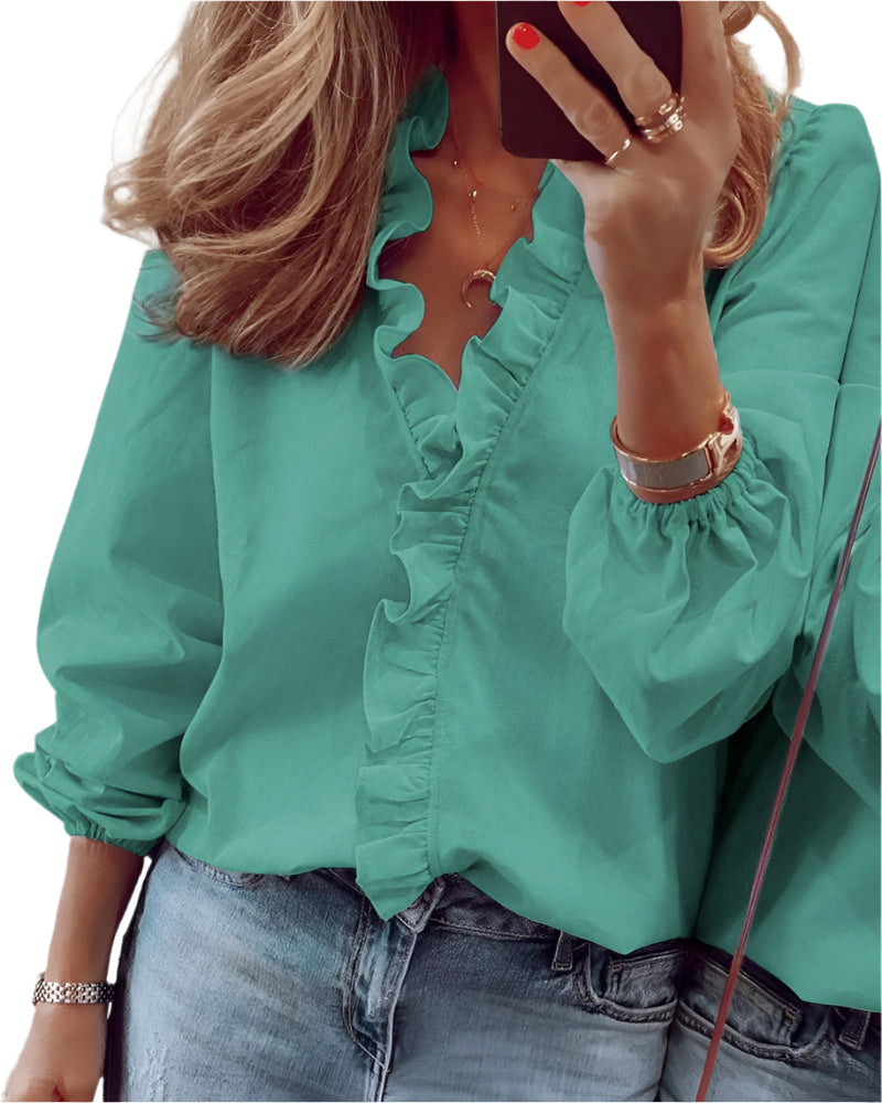 Giulia – Elegante Damesblouse met Vloeiende Pasvorm