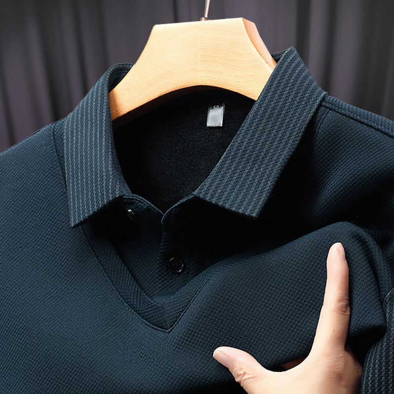 MatteoRica™ Heren Gebreid Manchet Shirt