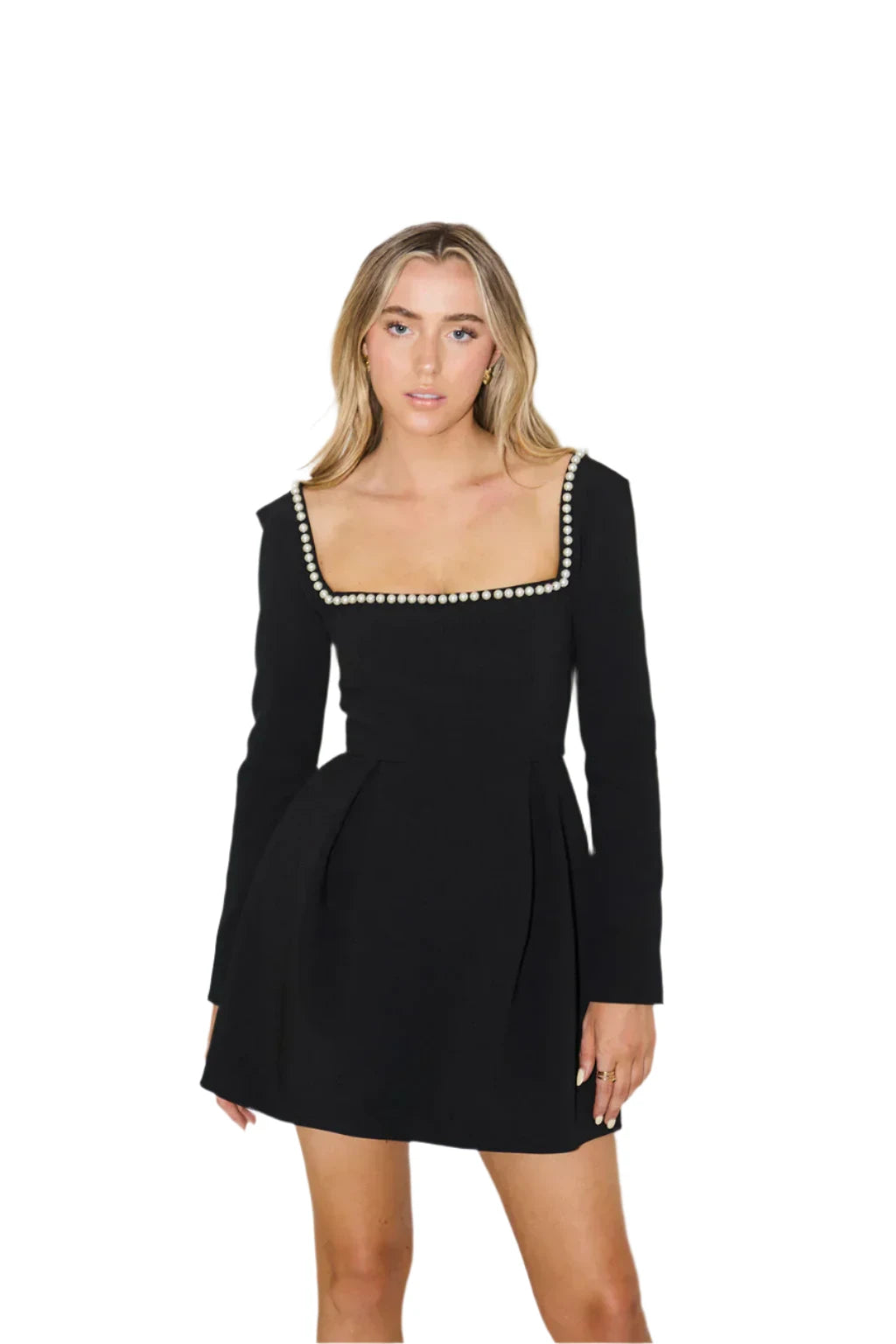 Clara – Parelversierde Elegante Damesjurk
