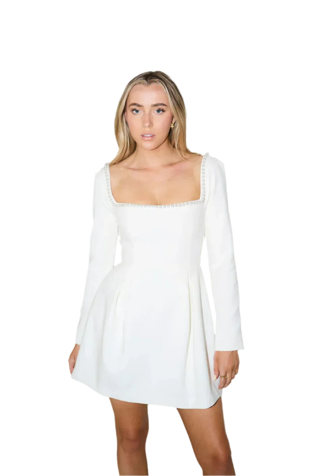 Clara – Parelversierde Elegante Damesjurk