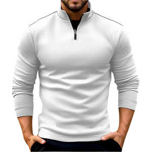 Zippelli – Casual Heren Longsleeve met Ritskraag