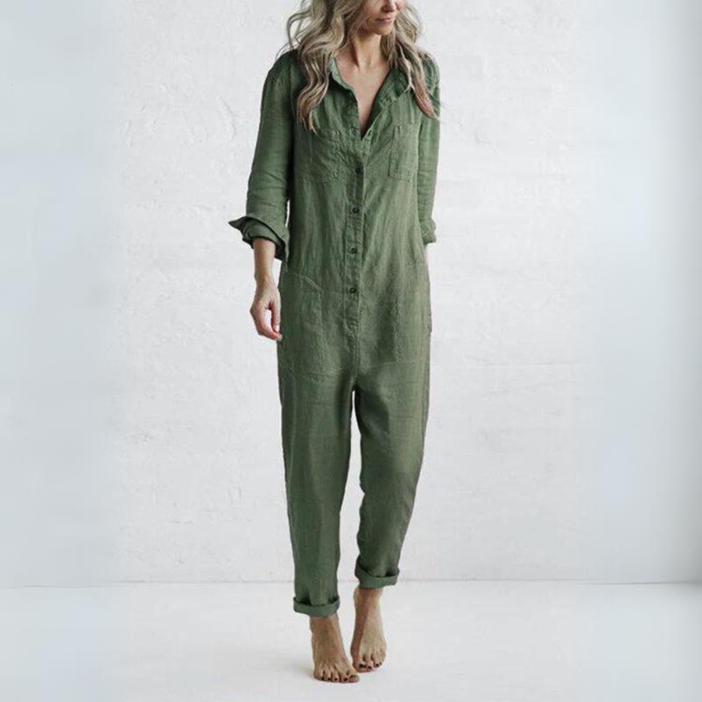 BiancaVivaldi Stijlvolle Jumpsuit Met Lange Mouwen Voor Vrouwen