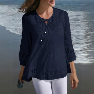 DanteMerletto Elegante Kanten Blouse Voor Vrouwen