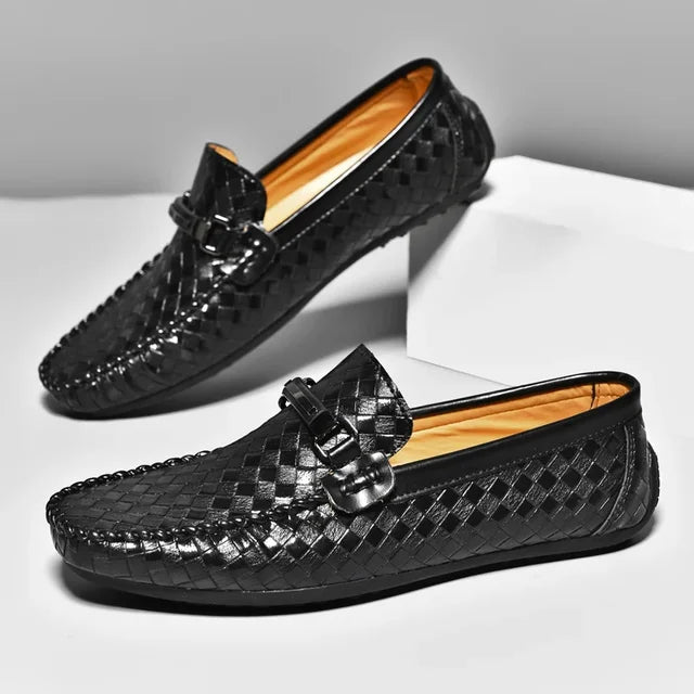 MatteoSantoro Heren Leren Loafers Voor Mannen