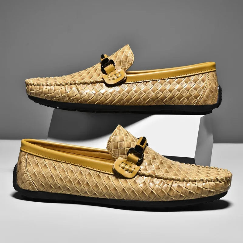 MatteoSantoro Heren Leren Loafers Voor Mannen