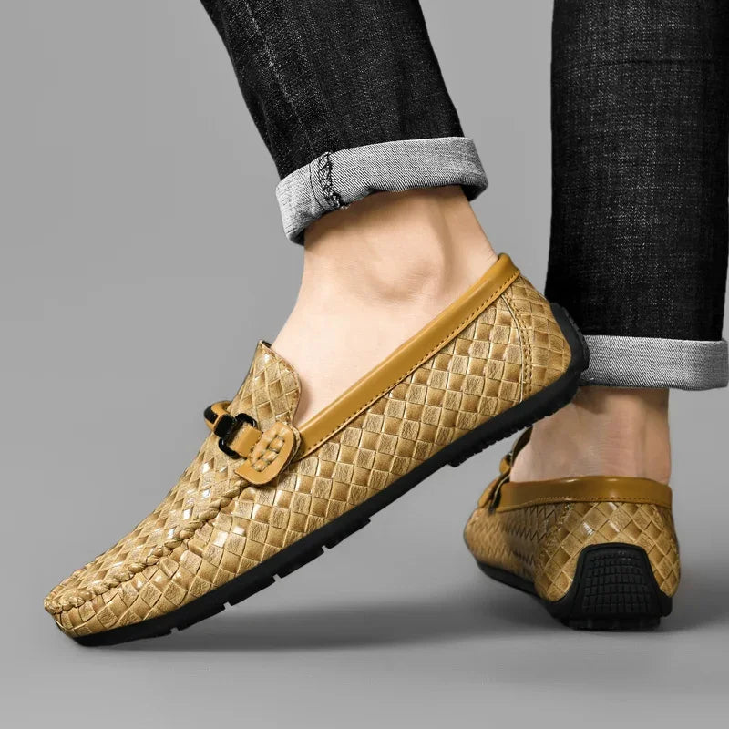 MatteoSantoro Heren Leren Loafers Voor Mannen