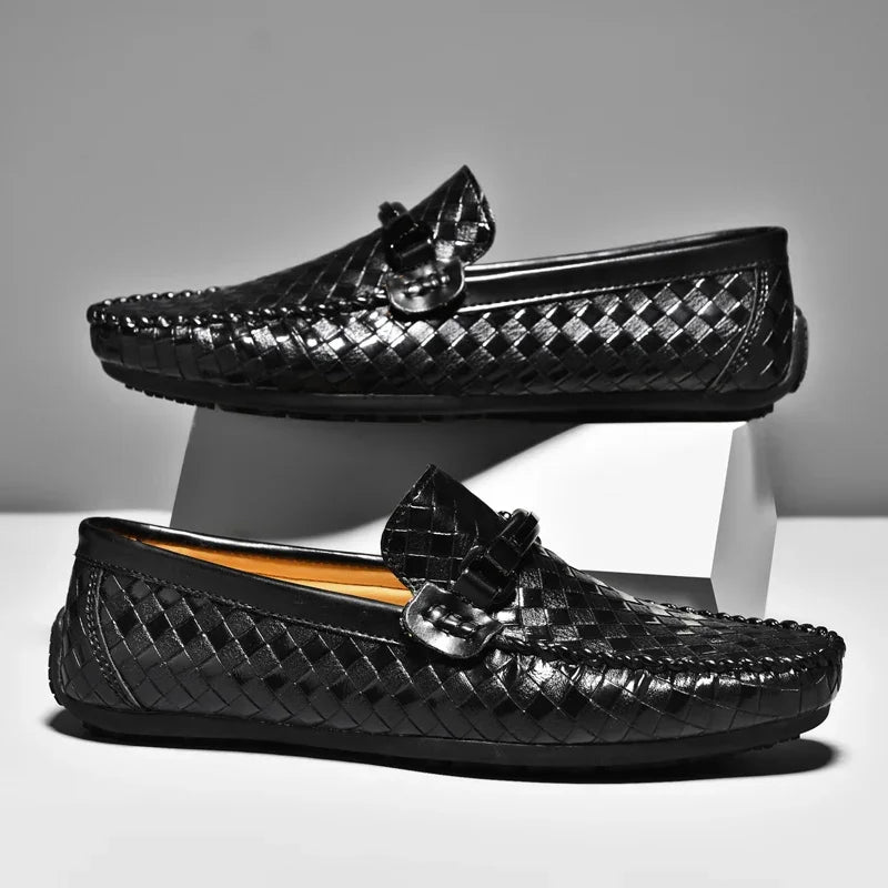 MatteoSantoro Heren Leren Loafers Voor Mannen