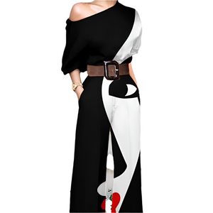 Isabella – Off-Shoulder Dames Jumpsuit met Bloemenprint