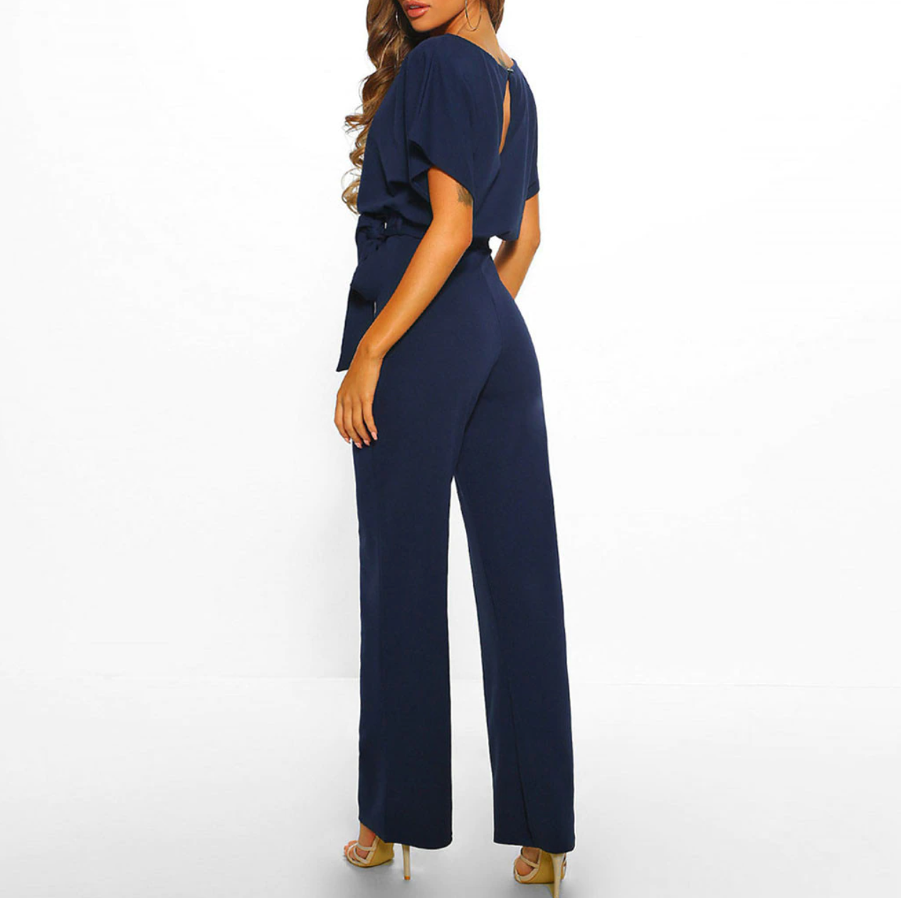 Isabella – Wijde-Leg Dames Zomer Jumpsuit