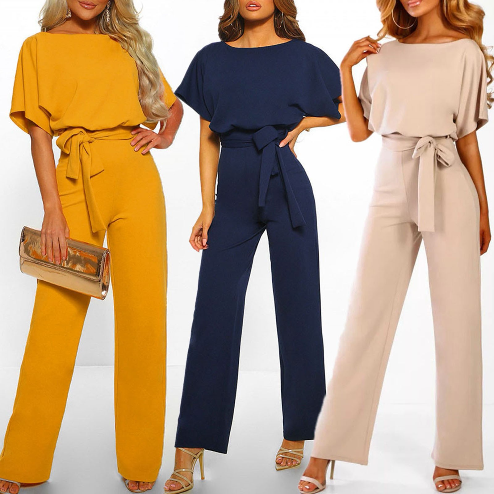 Isabella – Wijde-Leg Dames Zomer Jumpsuit