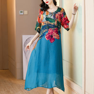 NicoSantoro™ Casual Elegante Jurk Met Print