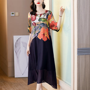 NicoSantoro™ Casual Elegante Jurk Met Print