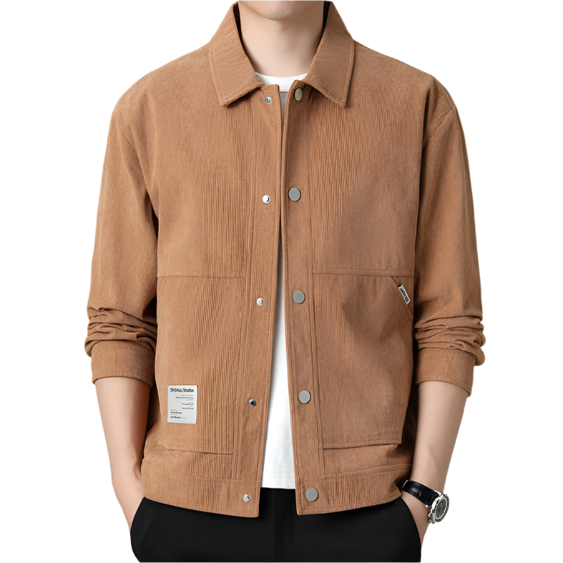 Lorenzo – Slim-Fit Fluwelen Herenjas