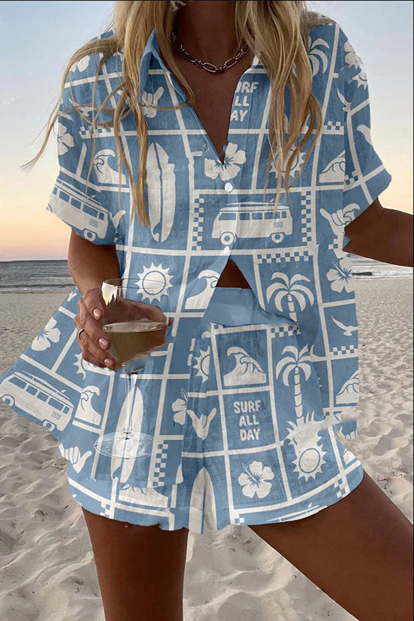 Annelies – Linnenmix Dames Cropped Zomer Set