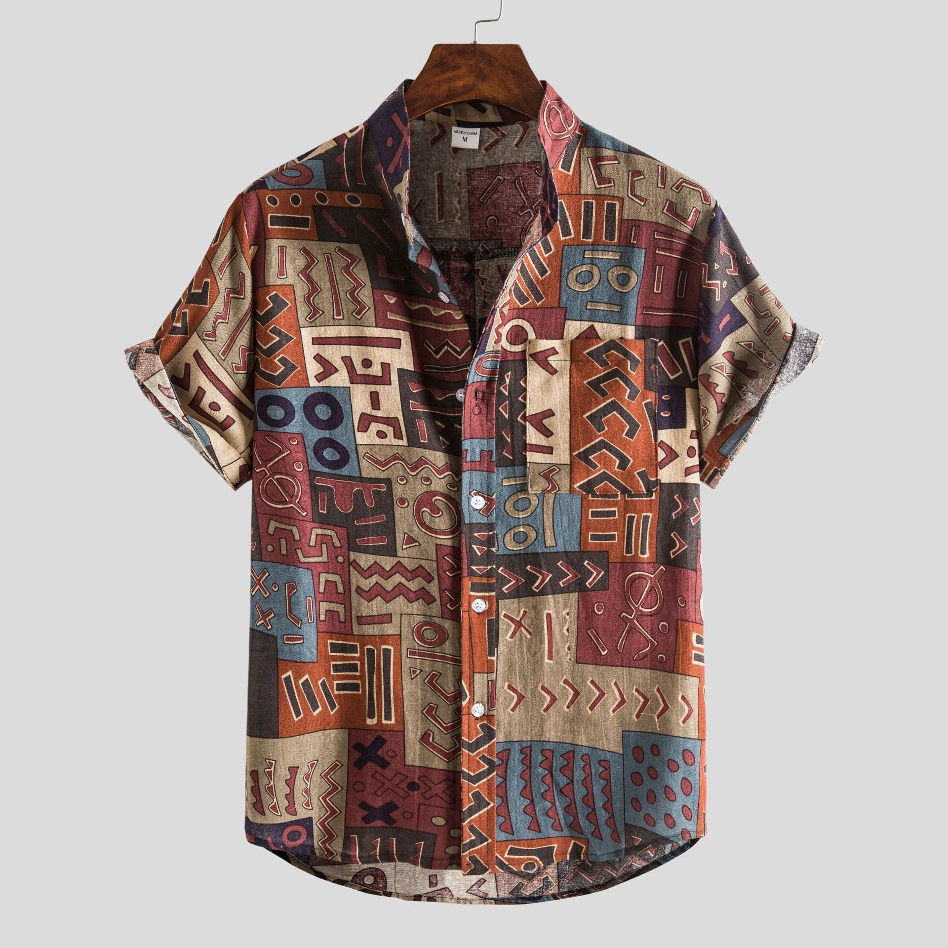 Matteo – Ademend Heren Zomershirt met Print