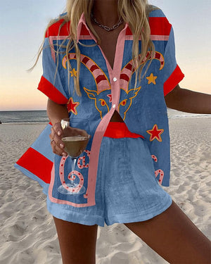 Aleid – Lichtgewicht Dames Zomer Linnen Set