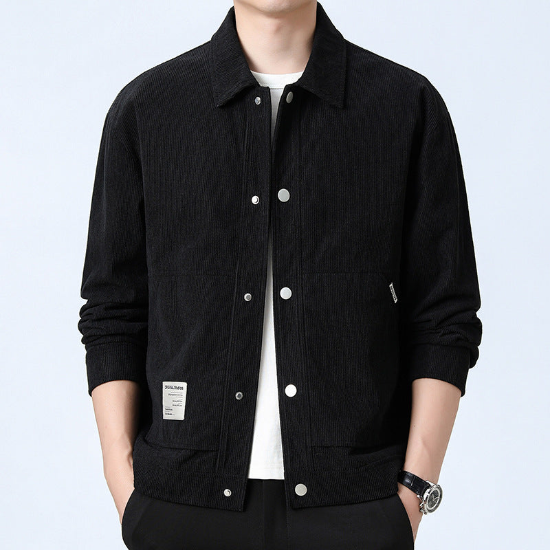 Lorenzo – Slim-Fit Fluwelen Herenjas