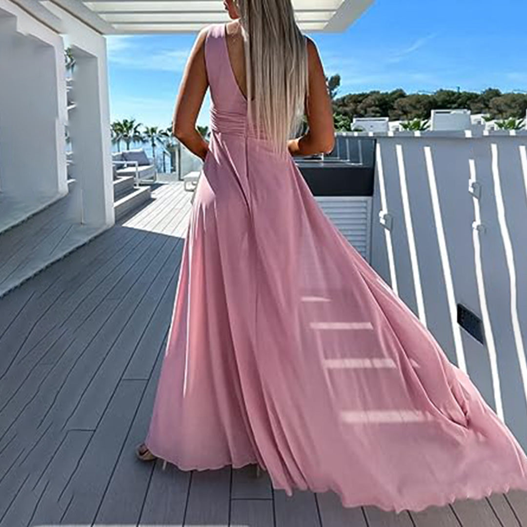 Isabella – Elegante Dames Jumpsuit met Drapé Look