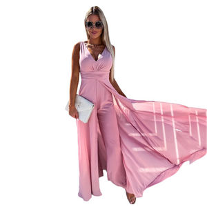 Isabella – Elegante Dames Jumpsuit met Drapé Look