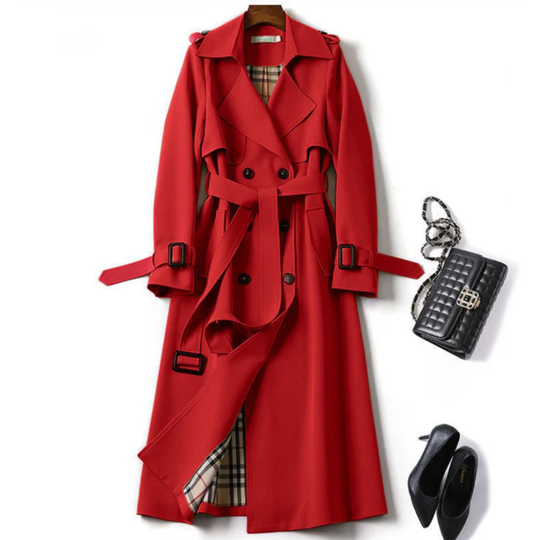 Isabella – Elegante Dames Trenchcoat met Ceintuur
