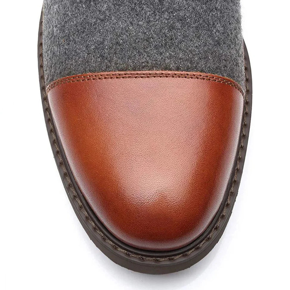 Lucien – Leren Patchwork Boots voor Heren