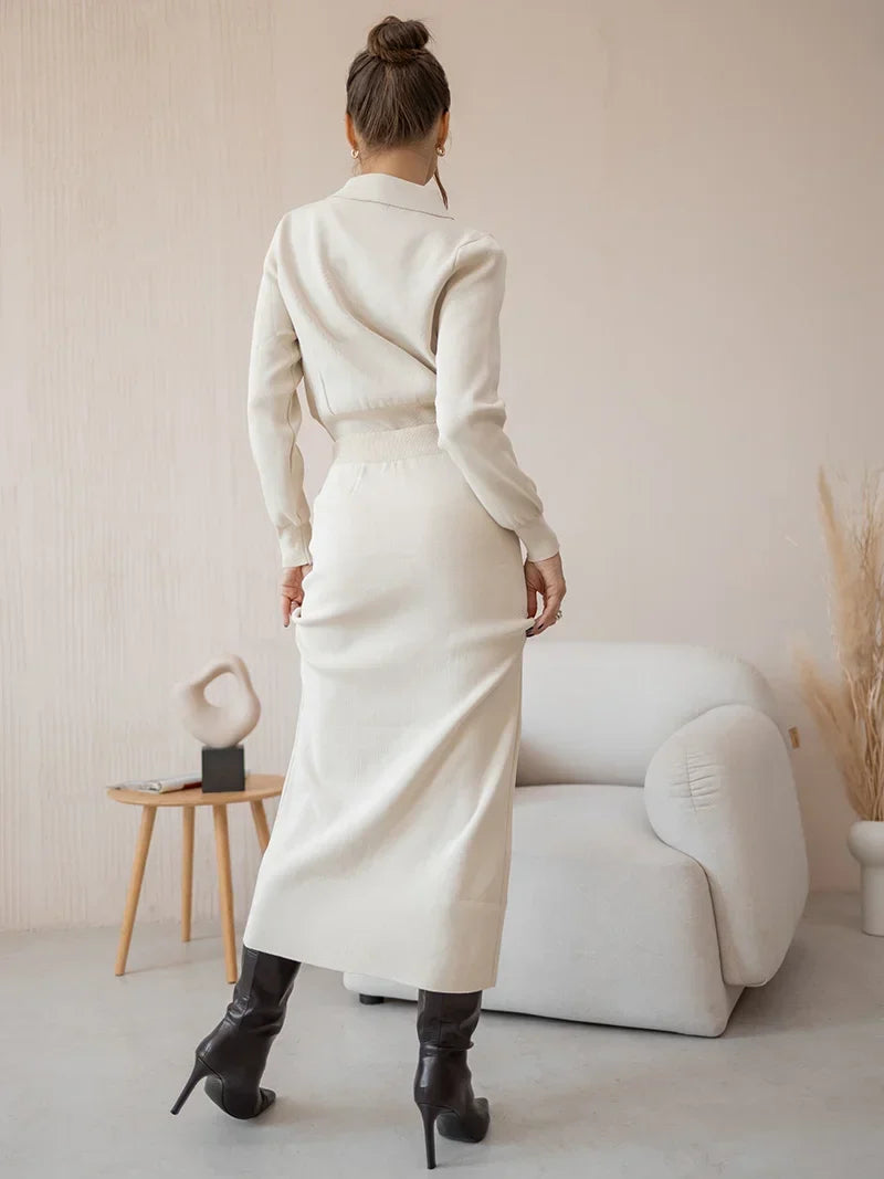 Sophia – Zachte Dames Gebreide Set