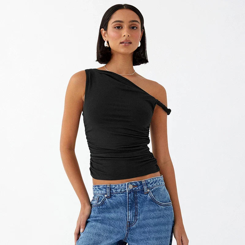 SandroVitale Slim Fit Top met enkele band Voor Dames
