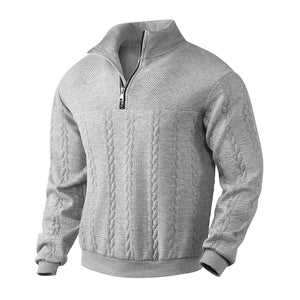 Lorenzo – Heren Trui met Relaxte Pasvorm en Stijlvolle Quarter-Zip