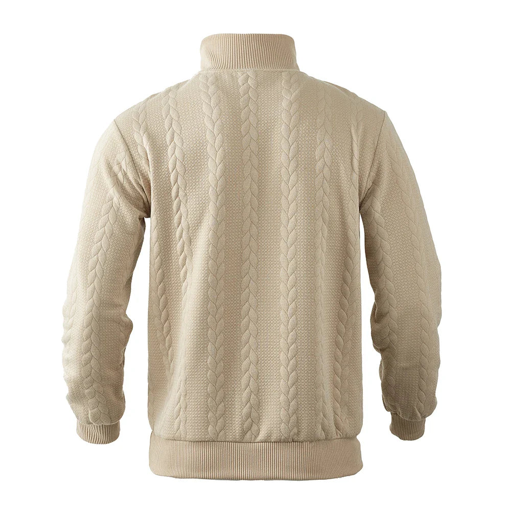 Lorenzo – Heren Trui met Relaxte Pasvorm en Stijlvolle Quarter-Zip
